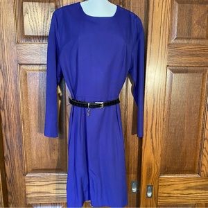 Womens Rayon Purple Dress Size 13